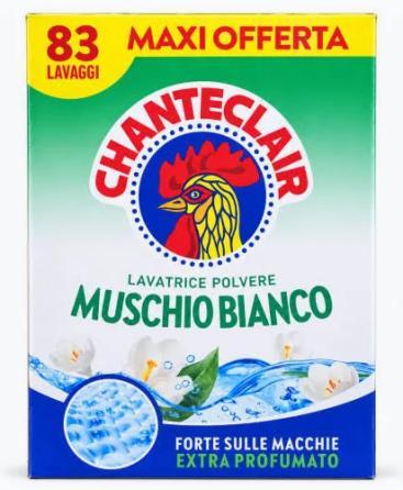 Пральний порошок Chanteclair (Шантеклер) Muschio Bianco 83 прання (Італія) Львів