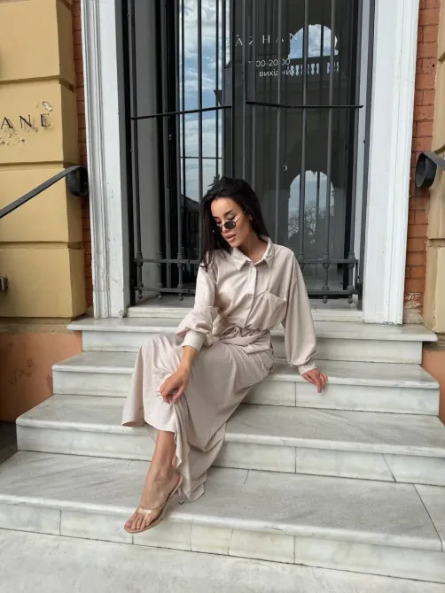 Сорочка + спідниця максі — готовий образ без зайвих думок Одеса - фото 3