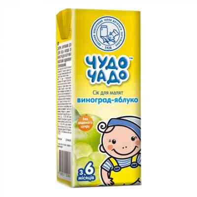Сік дитячий Чудо-Чадо Виноградно-яблучний 200 мл (4820016251748) Вінниця