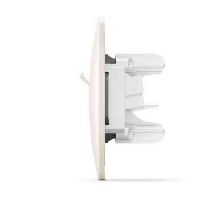 Комп'ютерна розетка Videx BINERA CAT6 одинарна кремова (VF-BNSK1PC6-CR) Вінниця