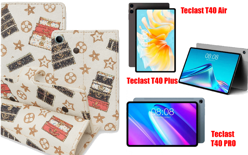 Книжка-трансформер для планшета Teclast T40 Air, T40 Plus, T40 Pro, колір Black Lyi White Київ - фото 1