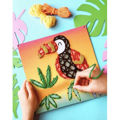 Набір для творчості Let's Craft String Art Тропічні джунглі (SAP002) Вінниця - фото 1