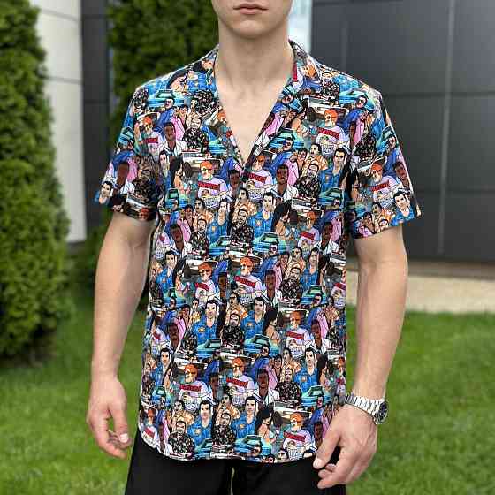 Пляжная мужская рубашка с принтом Pobedov Dejavu GTA Киев