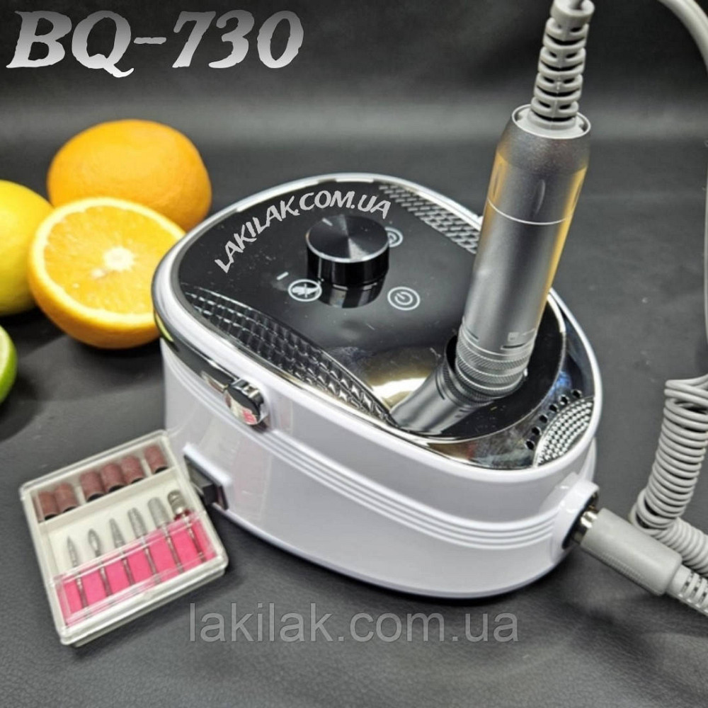 Фрезер для манікюру BQ-730 50W 35тис.обертів/хв (чорно-білий) Херсон - фото 1
