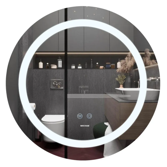 Дзеркало Mixxus PLAIN MC03-60 з LED Touch, Anti-fog, димером, регулюванням яскравості   ( MI6662 ) 29983 Харків