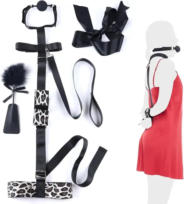 БДСМ-набор LOCKINK YEAHWOW Armbinder Restraint Set Black Львов - изображение 1