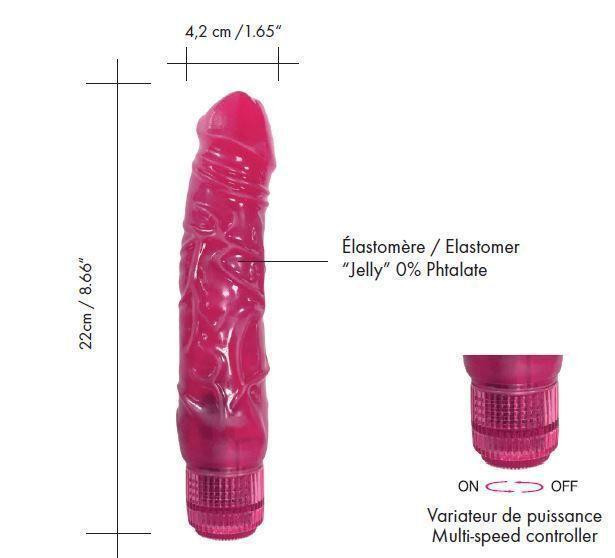 Фаллоимитатор вибратор Dorcel Jelly Boy, диаметр 4,2см ТПЕ, плавная регулировка мощности вибрации Sex Aura Киев - изображение 3