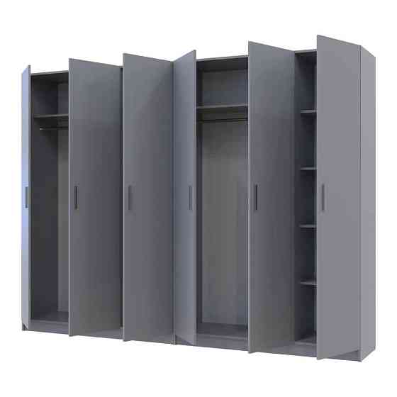 Шкаф для одежды Doros Промо Серый 3+3 ДСП 270х48х204 DRS-011629 (80737768) Днепр