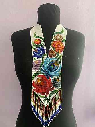 Гердан «Кольорова Петриківка» з бісеру Коломия