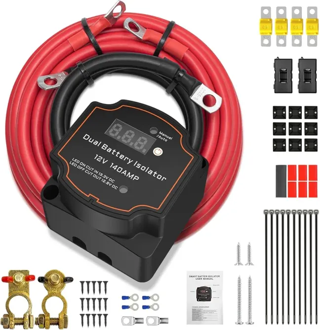 Комплект реле роздільного заряду Heart Horse 12 В / 140 А (3 м) Луцьк - фото 2