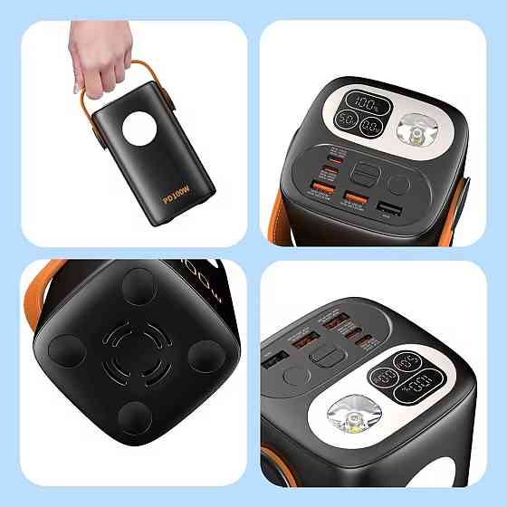 Повербанк C60 для ноутбука 60000 mAh 100W - Чорний Киев