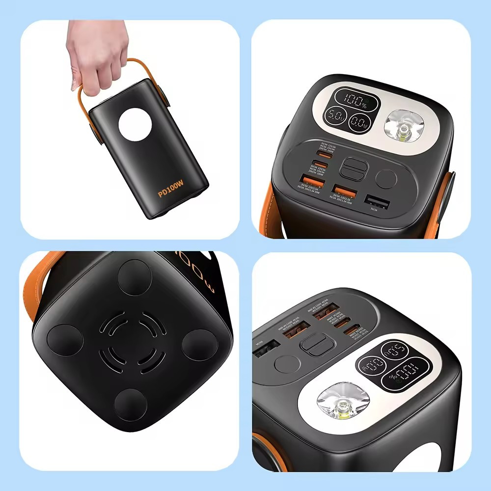 Повербанк C60 для ноутбука 60000 mAh 100W - Чорний Киев - изображение 4