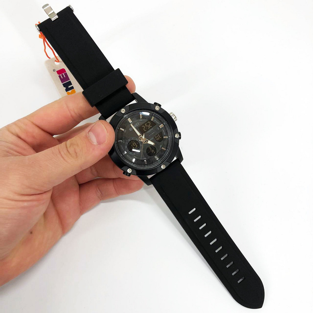 Годинники тактичні протиударні SKMEI 1757BKBK, Спеціальні годинники для військових операцій US-19 Івано-Франківськ - фото 1