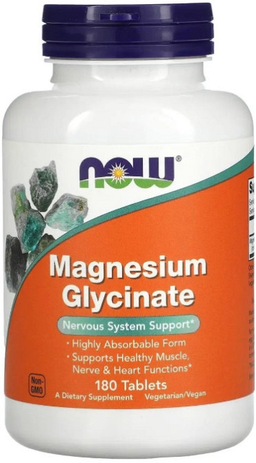 Магній гліцинат Now Foods Magnesium Glycinate 180 таб Київ - фото 1