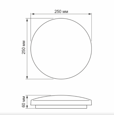 LED Світильник настінно-стельовий 18W 5000К 220V Зоряне небо TLCL-185S Titanum Житомир