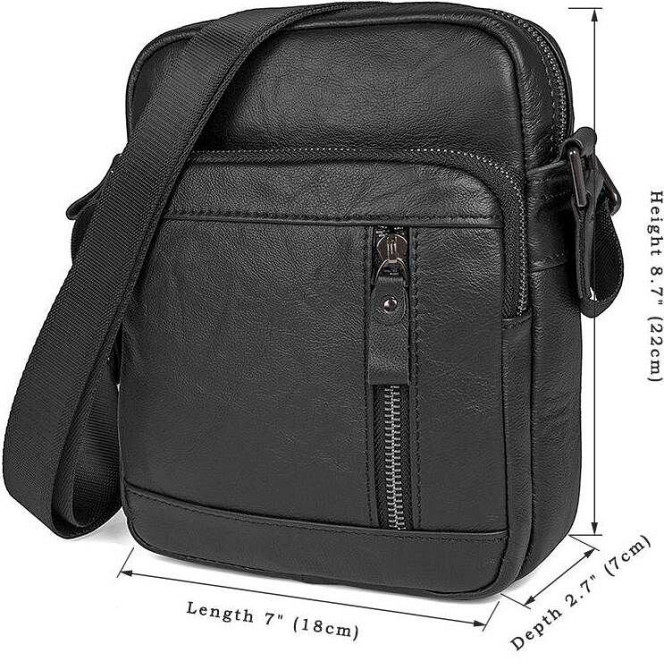 Сумка Vintage 14527 из натуральной кожи Черная Киев - изображение 7