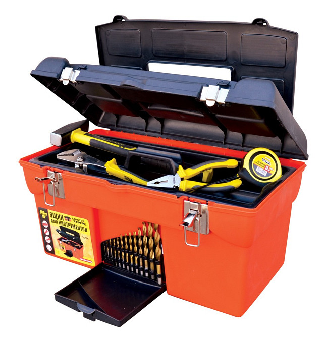 MASTERTOOL Скриня для інструментів MASTERTOOL з металевими замками 19" 480х265х252 мм 79-2106 Київ - фото 1