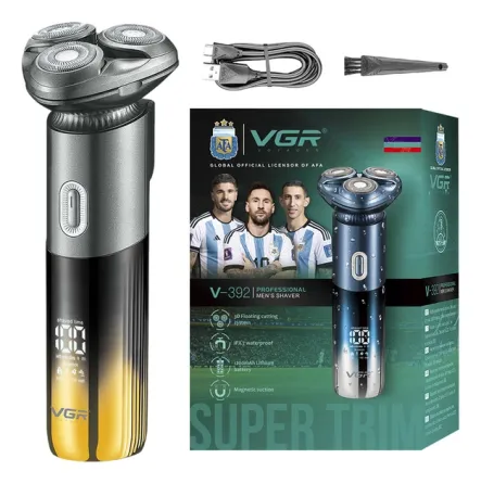 Бритва VGR V392 для чоловіків, акумуляторна, водостійка, триммер і лезвия з нержавіючої сталі Одеса