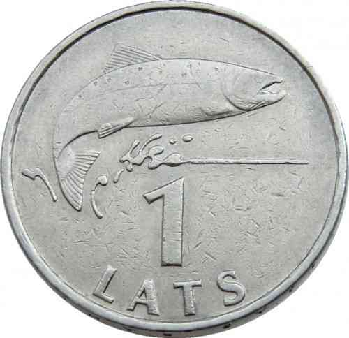 Латвия 1 лат, 1992-2008. (АР) Полтава