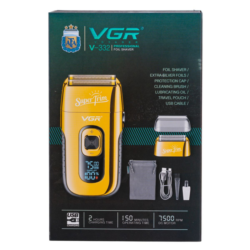 VGR Електробритва шейвер чоловіча з LED-дисплеєм VGR V-332 Коломия - фото 7