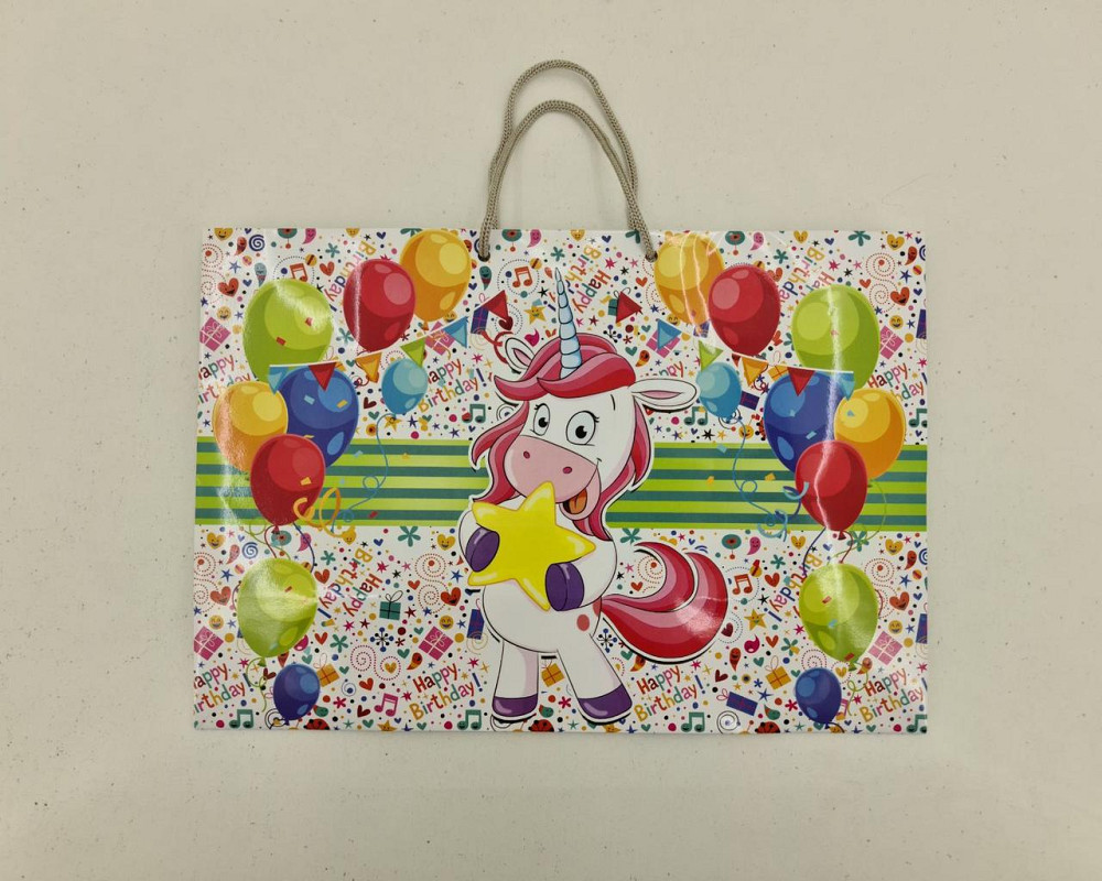 Паперовий великий горизонтальний пакет 36/22/10 (артBG-024) (12 шт.) Харків - фото 4