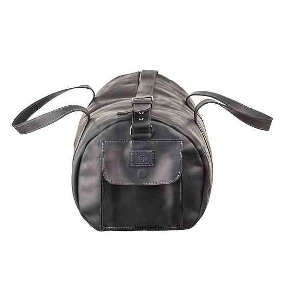 Сумка дорожная Grande Pelle 11046 из винтажной кожи Черная Киев