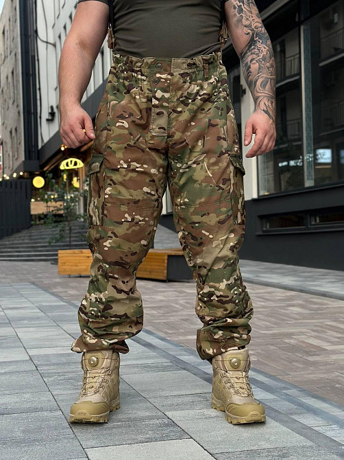 Тактичний чоловічий літній костюм Гірка мультикам ріп стоп вітрозахисний куртка штани Львів - фото 9