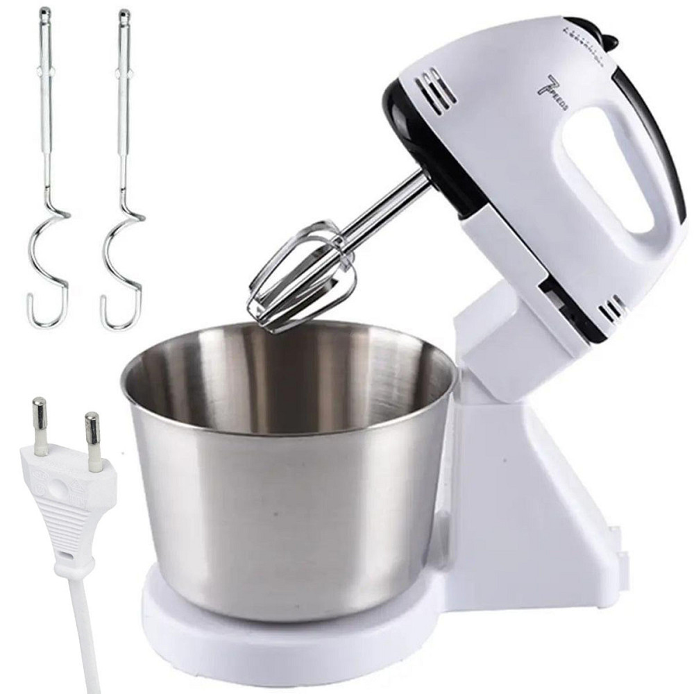 Ручной миксер с чашей 2л,380Вт,7 скоростей,SCARLE,SC-133T SBR Киев - изображение 1