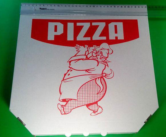 Коробка для піци 35 см біла з друком Повареня 350х350х40 мм (100) (100 шт.) Харків - фото 1