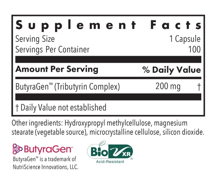Масляна кислота (бутират кальцію і магнію) Allergy Research Group ButyrEn 100 таб Київ - фото 2