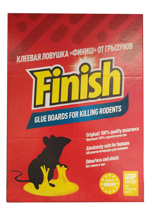 Клейова пастка Фініш від щурів і мишей мала розмір 24,5х17 см з ароматом арахіса Вінниця - фото 1