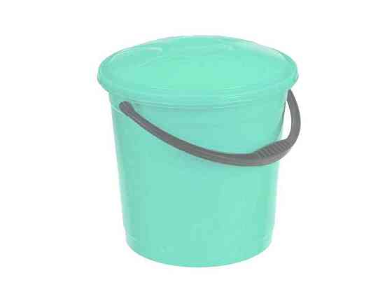 Відро пл. харчове 10л з кришкою мята ТМ R-PLASTIC Solmir Київ