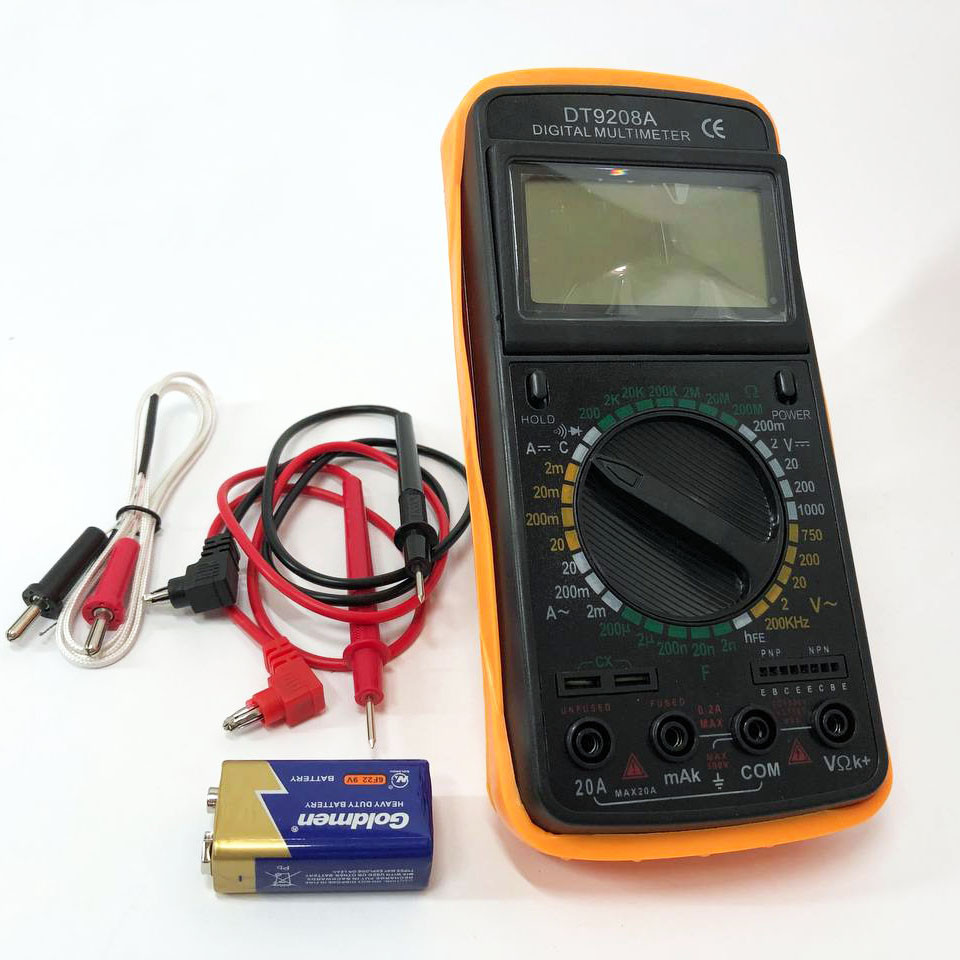 Портативний мультиметр цифровий Digital DT-9208A, Перевірений мультиметр побутовий FR-34 Львів - фото 14