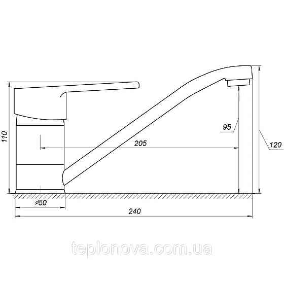 Смеситель для кухни Globus Lux Koln GLK-0203 Черновцы