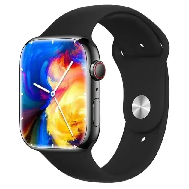 Смарт-часы Smart Watch GS7 Pro Max, 45 мм, звонки, беспроводная зарядка черный Коломыя - изображение 1