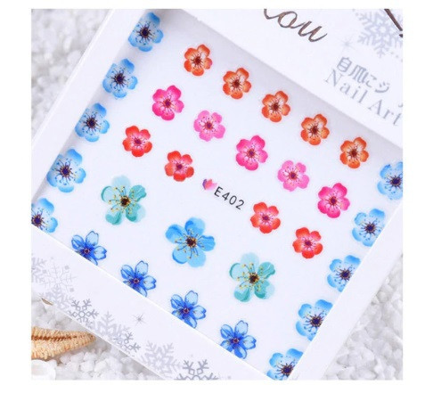 Наклейка на нігті "Квіточки" Київ - фото 1