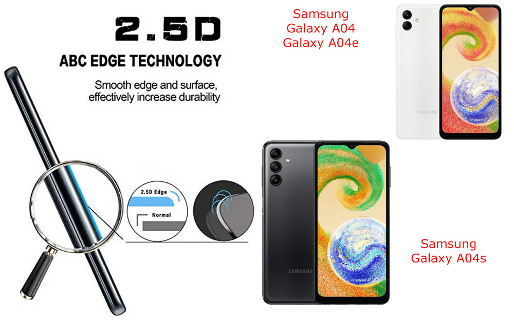 Защитное стекло ArmorGlass для Samsung Galaxy A04, Galaxy A04e, Galaxy A04s – устойчивое к царапинам и ударам Киев - изображение 2
