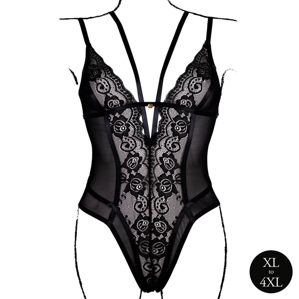 Еротичний боді Bodysuit with Adjustable Sliders Plus Size Sex Aura Київ - фото 3