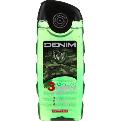Гель для душу Denim Wild потрійна енергія 250 мл (8008970038957) Вінниця - фото 1