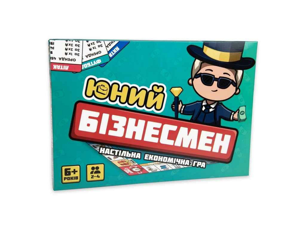 Настільна гра Юний Бізнесмен розважальна економічна (укр) 30341 ТМ STRATEG Київ - фото 1