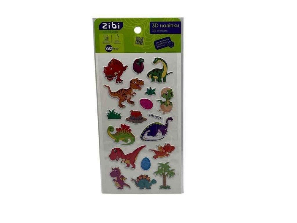 3D наклейки DINO T-Rex 1 18см ТМ Zibi Киев - изображение 1