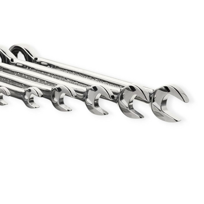 Набір ключів ріжково-накидних з тріскачкою 8-19 мм 6 шт (планшет) CrV XT-1301 Мукачево - фото 4