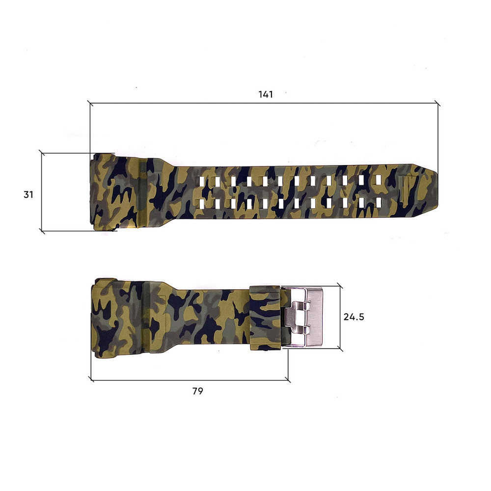 Ремінець для годинника Skmei 1965CMGN Camo Green SBR Київ - фото 3