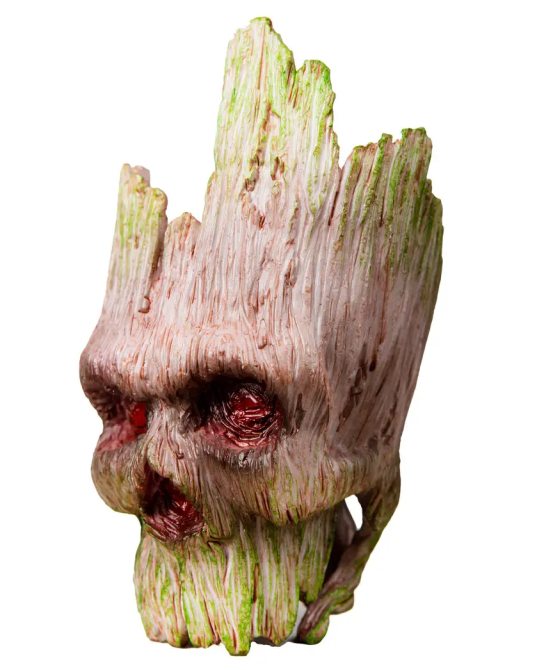 Горщик для квітів та канцелярії Грут Groot G11 череп + кругла підставка Вінниця - фото 7