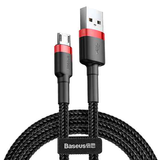 Кабель Baseus Cafule Cable USB - Micro 2.4A 1m, цвет красный+Black CAMKLF-B91 Одесса
