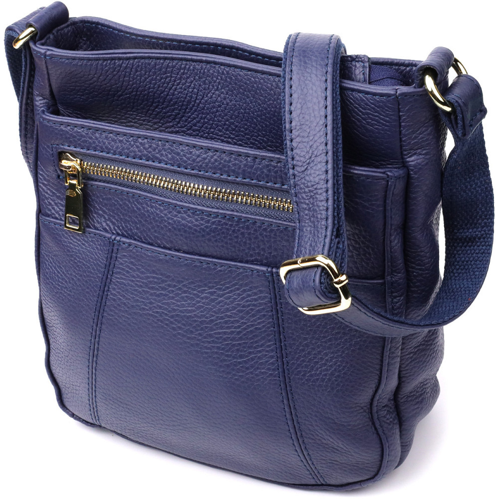 Вертикальная женская сумка из натуральной кожи sale_15121 Vintage Синий Киев - изображение 1