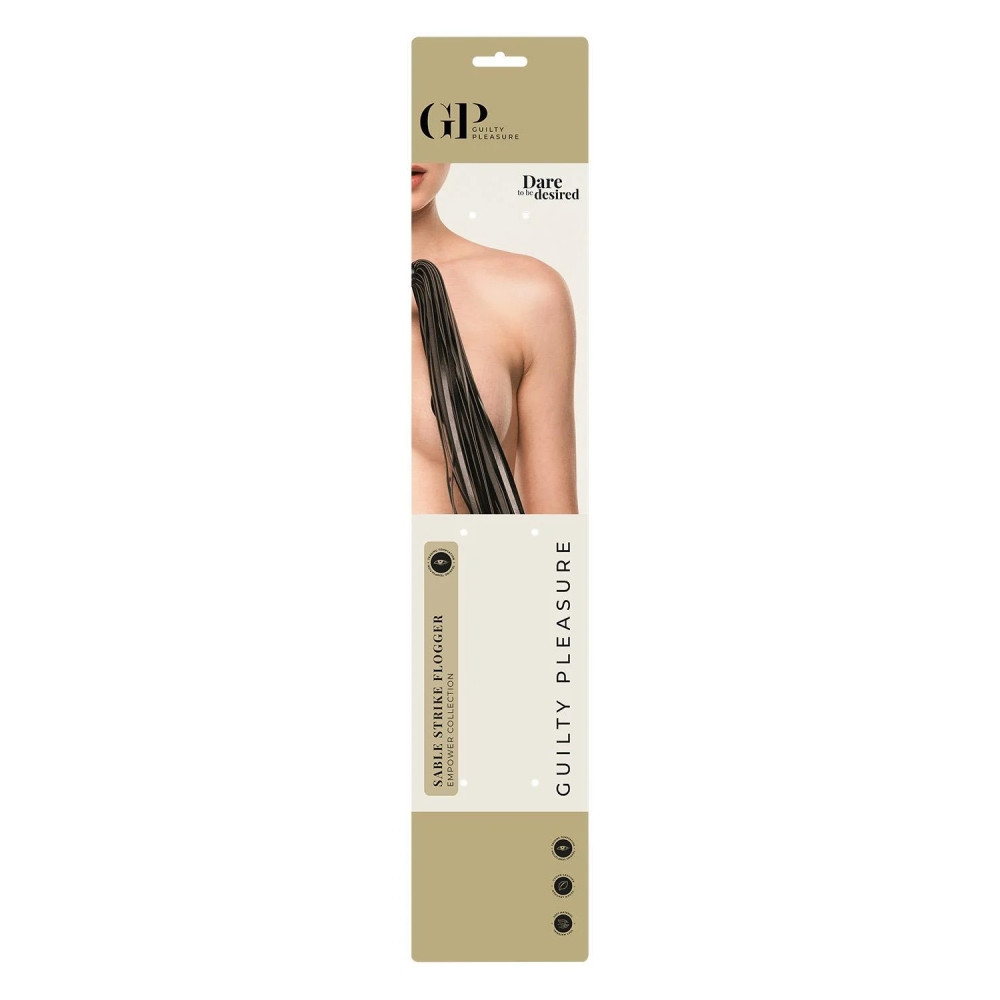 Флоггер с петлей Guilty Pleasure Sable Strike Empower, черный, 66 см Sex Aura Киев - изображение 2