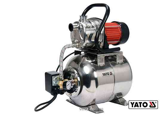 Насосна станція (Гідрофор) мережева YATO: 1200 Вт, 4000 л/год, Ø= 1