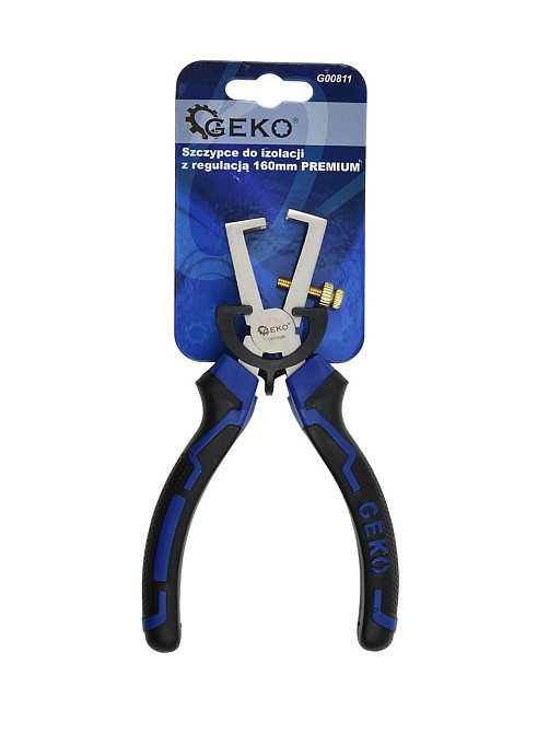 Щипці для зняття ізоляції "GeKo" з регуляцію, 160мм Київ - фото 4
