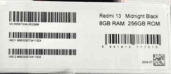 Смартфон Redmi 13, 8/256Gb. Без , Black, Blue Киев